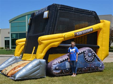 skid steer loader bounce house|Skid Loader Inflatable Bouncer .